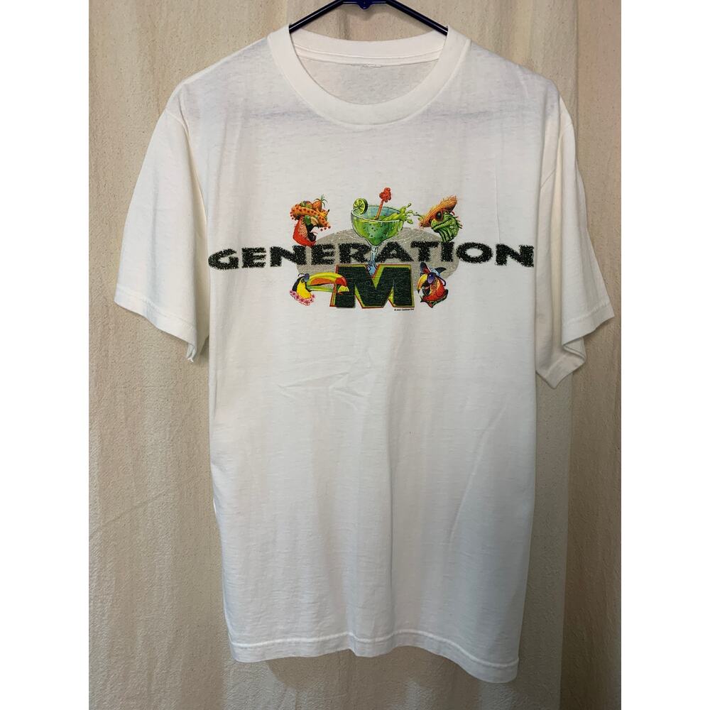 Vintage Y2K 2001 Jimmy Buffett Generation M Gecko Parrot Margaritaville Shirt L